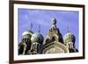 Domes of Church of the Saviour on Spilled Blood, UNESCO World Heritage Site, St. Petersburg, Russia-Gavin Hellier-Framed Photographic Print