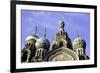 Domes of Church of the Saviour on Spilled Blood, UNESCO World Heritage Site, St. Petersburg, Russia-Gavin Hellier-Framed Photographic Print