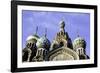 Domes of Church of the Saviour on Spilled Blood, UNESCO World Heritage Site, St. Petersburg, Russia-Gavin Hellier-Framed Photographic Print