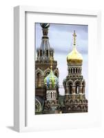 Domes of Church of the Saviour on Spilled Blood, UNESCO World Heritage Site, St. Petersburg, Russia-Gavin Hellier-Framed Photographic Print