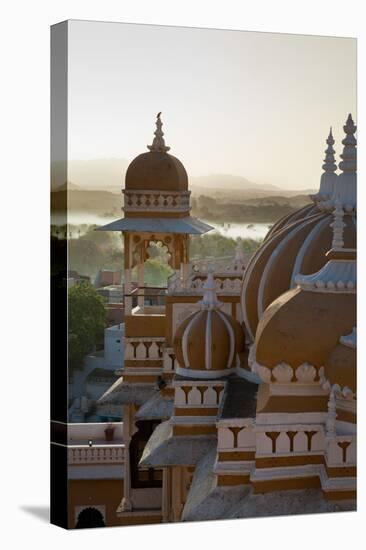 Domes of Deogarh Mahal Palace Hotel at Dawn, Deogarh, Rajasthan, India, Asia-Martin Child-Stretched Canvas