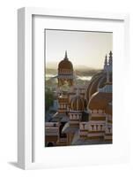 Domes of Deogarh Mahal Palace Hotel at Dawn, Deogarh, Rajasthan, India, Asia-Martin Child-Framed Photographic Print