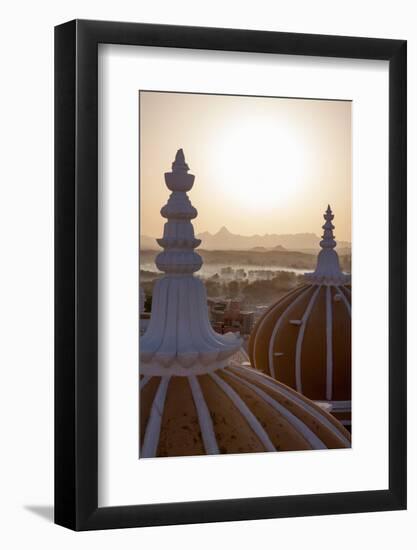 Domes of Deogarh Mahal Palace Hotel at Dawn, Deogarh, Rajasthan, India, Asia-Martin Child-Framed Photographic Print