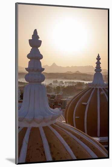 Domes of Deogarh Mahal Palace Hotel at Dawn, Deogarh, Rajasthan, India, Asia-Martin Child-Mounted Photographic Print