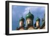 Domes of Russian Orthodox Puhtitsa Convent, Kuremae, Estonia-null-Framed Giclee Print