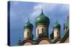 Domes of Russian Orthodox Puhtitsa Convent, Kuremae, Estonia-null-Stretched Canvas