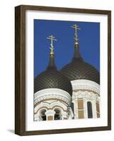 Domes of the Alexander Nevsky Cathedral, Russian Orthodox Church, Toompea Hill, Tallinn, Estonia-Neale Clarke-Framed Photographic Print