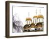 Domes of the Assumption Cathedral in Kremlin, Moscow, Russia-Nadia Isakova-Framed Photographic Print