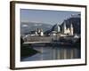 Domes of the Cathedral and Kollegienkirche and the Salzach River, Salzburg, Austria-Gavin Hellier-Framed Photographic Print