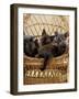 Domestic Cat, 8-Week, Blue and Brown Burmese Kittens Lying in a Wicker Chair-Jane Burton-Framed Photographic Print