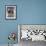 Domestic Cat, 8-Week, Fluffy Tortoiseshell-And-White Kitten-Jane Burton-Framed Photographic Print displayed on a wall