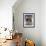 Domestic Cat, 8-Week, Fluffy Tortoiseshell-And-White Kitten-Jane Burton-Framed Photographic Print displayed on a wall