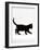 Domestic Cat, 9-Week Black Kitten Profile Walking-Jane Burton-Framed Photographic Print