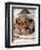 Domestic Cat, Brown Ticked Tabby Kitten, Under Blanket with Teddy Bear-Jane Burton-Framed Premium Photographic Print