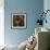Domestic Cat, Tabby Kitten Among American Pillar Roses-Jane Burton-Framed Photographic Print displayed on a wall