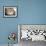 Domestic Cat, Tabby Mother and Her Sleeping 2-Week Kitten-Jane Burton-Framed Photographic Print displayed on a wall