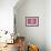 Domestic Dog, Shih Tzu, puppy, sitting on pink carpet-Angela Hampton-Framed Photographic Print displayed on a wall