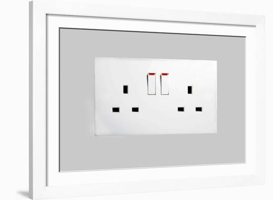 Domestic Electrical Sockets-Victor De Schwanberg-Framed Photographic Print