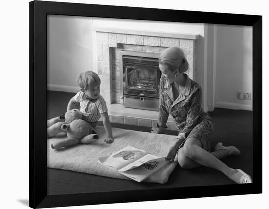 Domestic Fire Place Advertisment for the Ncb, 1967-Michael Walters-Framed Photographic Print