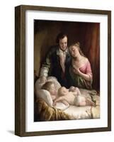 Domestic Happiness, 1849-Lilly Martin Spencer-Framed Giclee Print