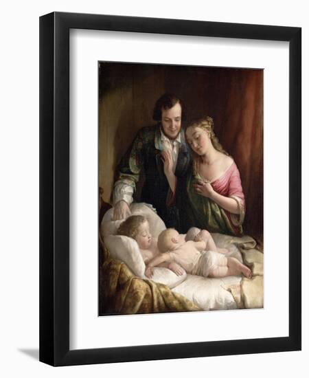 Domestic Happiness, 1849-Lilly Martin Spencer-Framed Giclee Print