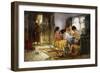 Domestic Interior Scene-Frederick Arthur Bridgman-Framed Giclee Print