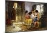 Domestic Interior Scene-Frederick Arthur Bridgman-Mounted Giclee Print