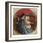 Domestic Interior with a Mother and Child Seated at a Piano, C.1860-Charles West Cope-Framed Giclee Print