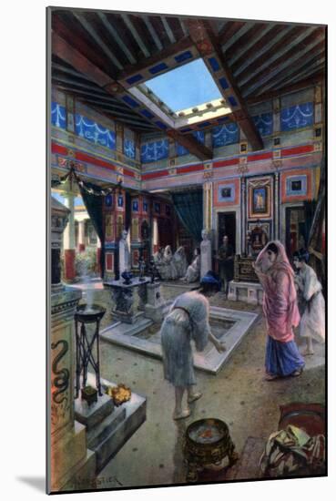 Domestic Life of the Ancient Romans-Adolphe Forestier-Mounted Giclee Print