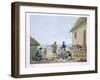 Domestic Occupations, Agagna, Guam, Philippines, from Voyage Autour du Monde-Jacques Etienne Victor Arago-Framed Giclee Print