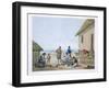 Domestic Occupations, Agagna, Guam, Philippines, from Voyage Autour du Monde-Jacques Etienne Victor Arago-Framed Giclee Print