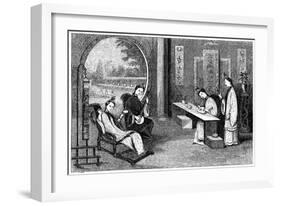 Domestic Scene, Ladies at their Usual Employments, 1847-Evans-Framed Giclee Print
