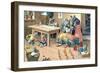 Domestic Scene with Mice-null-Framed Art Print