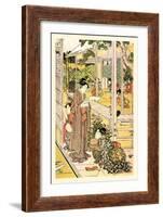 Domestic Scene-Kitagawa Utamaro-Framed Art Print