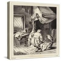 Domestic Scene-Cornelis Bega-Stretched Canvas