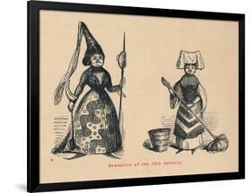 'Domestics of the 15th Century',-John Leech-Framed Giclee Print