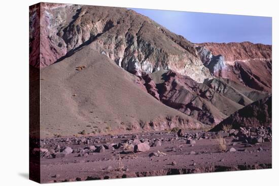 Domeyko Mountains, Called Rainbow Valley, Atacama Desert, Chile-Mallorie Ostrowitz-Stretched Canvas