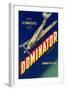 Dominator Brand Produce Crate Label-Found Image Press-Framed Giclee Print