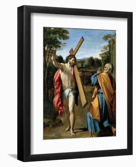 Domine, Quo Vadis?, C. 1602-Annibale Carracci-Framed Giclee Print