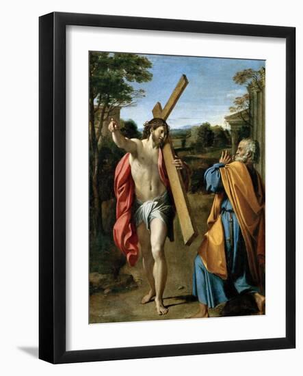 Domine, Quo Vadis?, C. 1602-Annibale Carracci-Framed Giclee Print