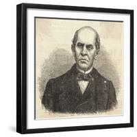 Domingo F. Sarmiento, President of the Argentine Confederation Magazine Illustration-null-Framed Giclee Print