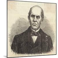 Domingo F. Sarmiento, President of the Argentine Confederation Magazine Illustration-null-Mounted Giclee Print