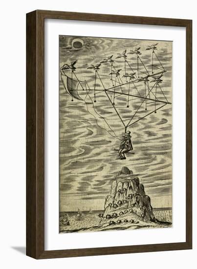 Domingo Gonsales Being Transported To the Moon-Domingo Gonsales-Framed Giclee Print