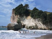 Stacks and Arches, Whitianga White Chalk Cliffs, Coromandel, North Island, New Zealand-Dominic Harcourt-webster-Photographic Print