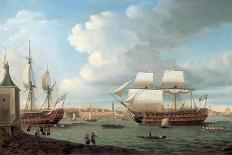 Foudroyant and Pegase Entering Portsmouth Harbour, 1782-Dominic Serres-Giclee Print