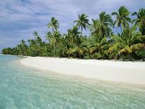 Palms, White Sand and Turquoise Water, One Foot Island, Aitutaki, Cook Islands, South Pacific-Dominic Webster-Photographic Print