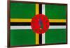 Dominica Flag Design with Wood Patterning - Flags of the World Series-Philippe Hugonnard-Framed Art Print