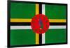 Dominica Flag Design with Wood Patterning - Flags of the World Series-Philippe Hugonnard-Framed Art Print