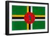 Dominica Flag Design with Wood Patterning - Flags of the World Series-Philippe Hugonnard-Framed Premium Giclee Print