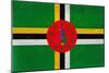 Dominica Flag Design with Wood Patterning - Flags of the World Series-Philippe Hugonnard-Mounted Premium Giclee Print